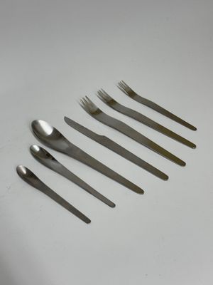 Georg Jensen Flatware Set by Arne Jacobson, 34pc