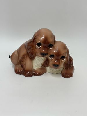 Mid Century Ceramic Cocker Spaniel Lamp