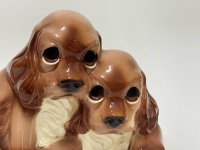 Mid Century Ceramic Cocker Spaniel Lamp