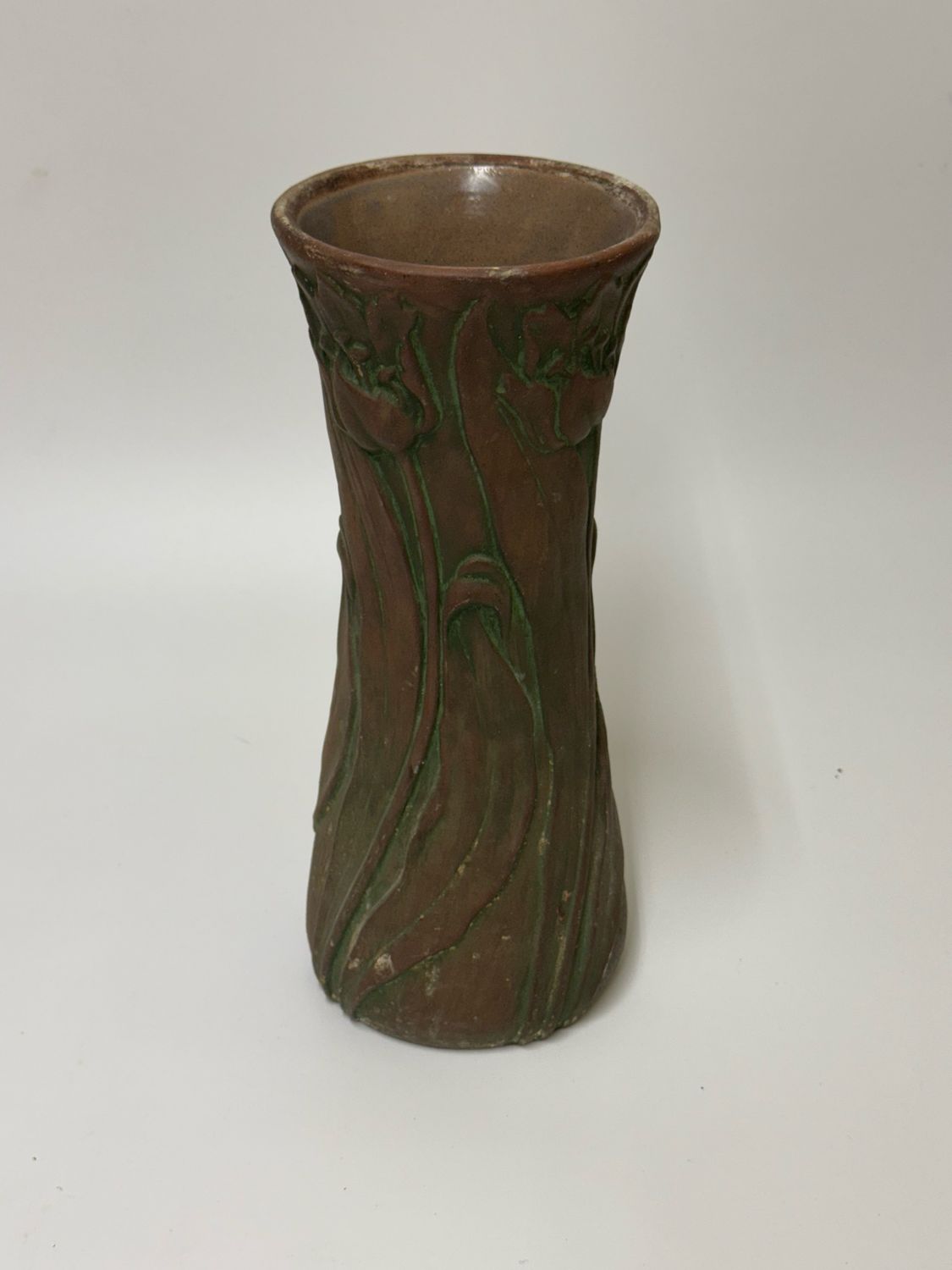 Peters &amp; Reed Moss Aztec 'Tulips' Ceramic Vase