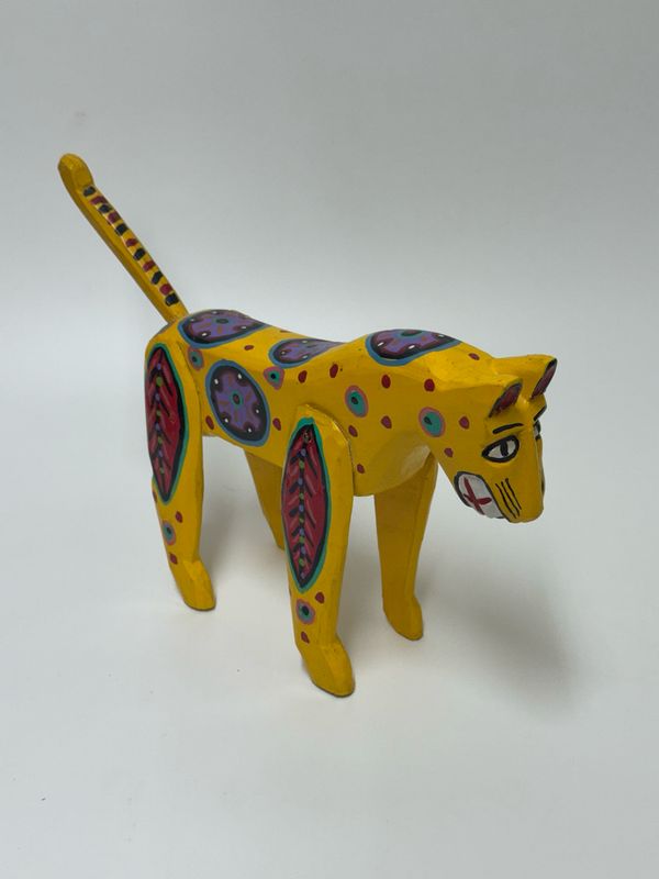 Mexican Folk Art Cat Figure