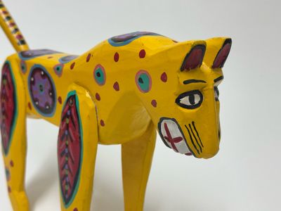Mexican Folk Art Cat Figure