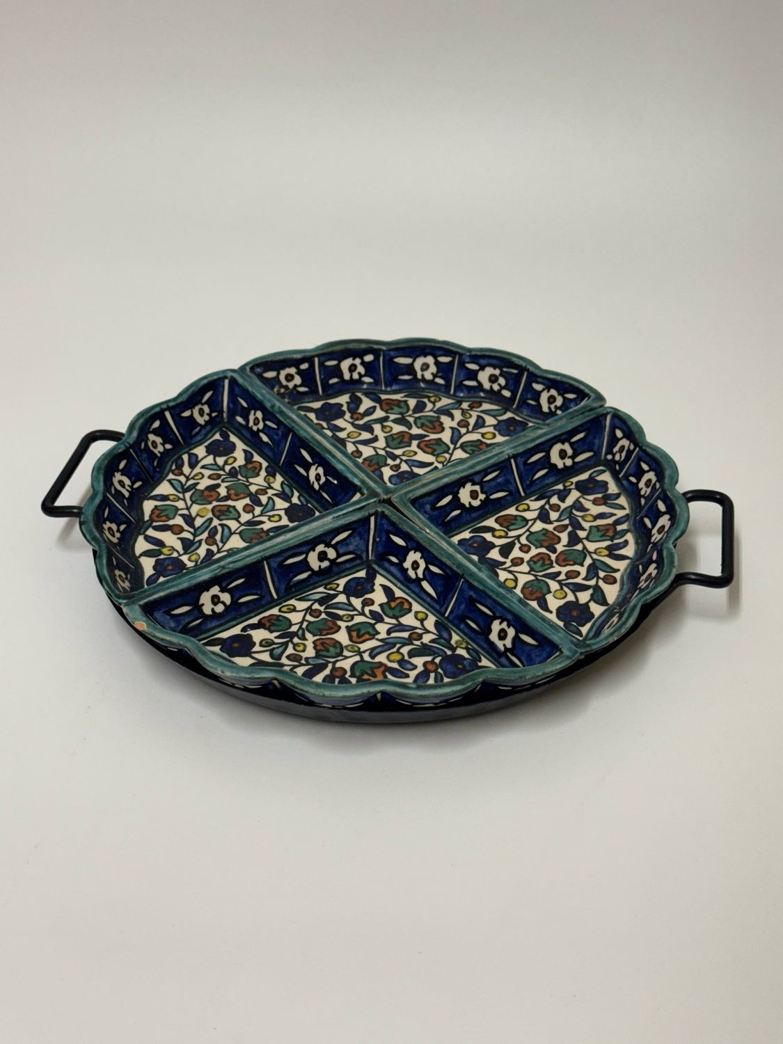 Divided Ceramic Serving Tray made in Jerusalem