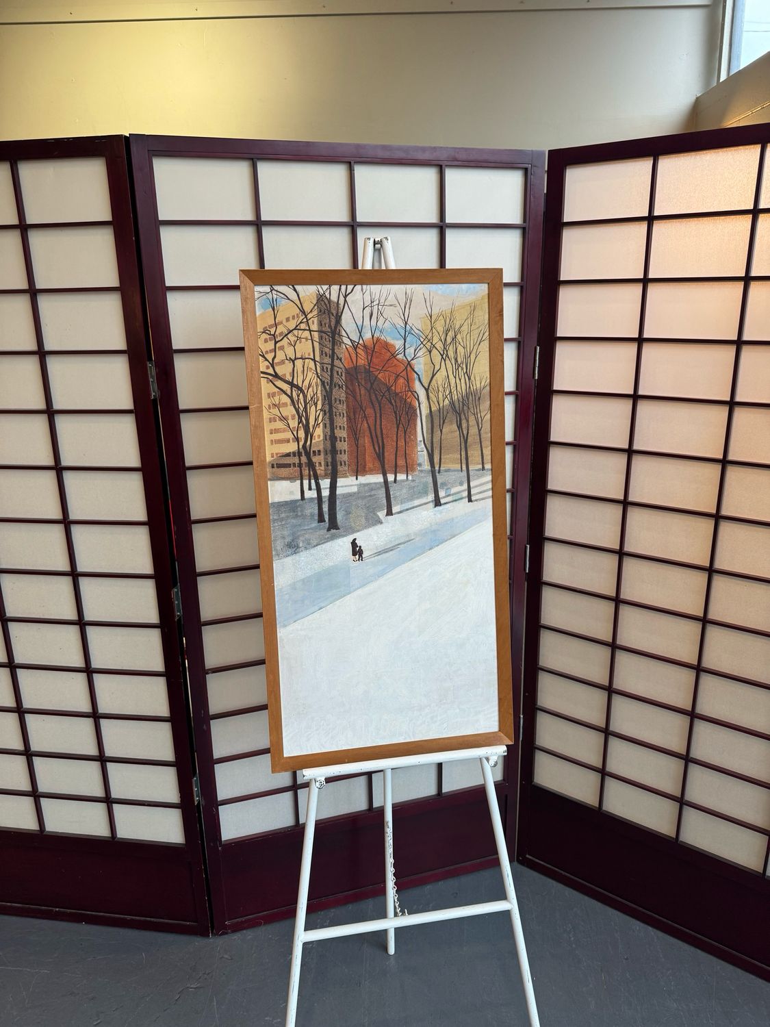 Robert Oleson Snow Scene on Board