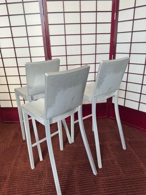 Philippe Starck for Emeco 'Hudson' Aluminum Stools, set of 3