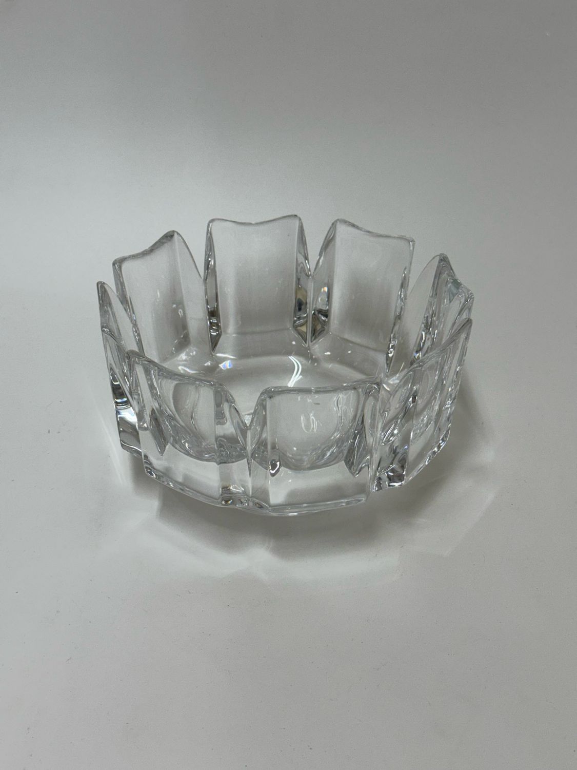 Orefors Sweden 'Corona' Crystal Serving Bowl