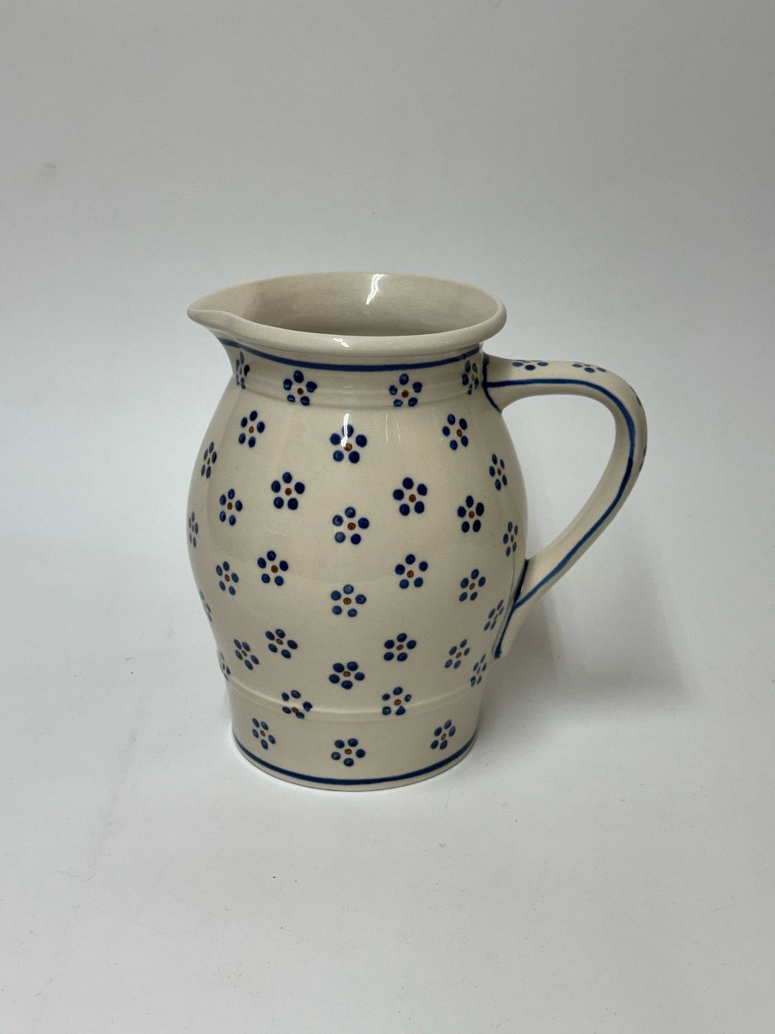 Polish Pottery Large Ceramic Pitcher