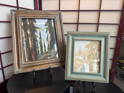 Ben Farnham Mid Century Original Watercolors, set of 2
