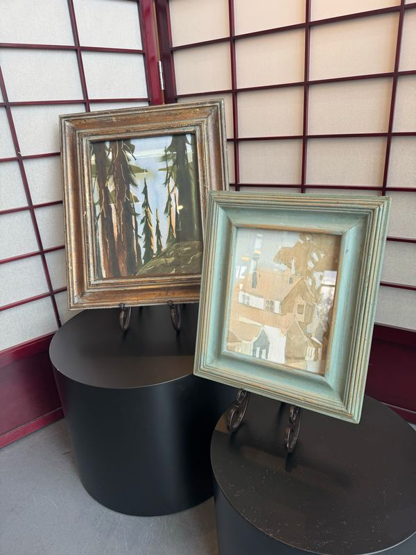 Ben Farnham Mid Century Original Watercolors, set of 2