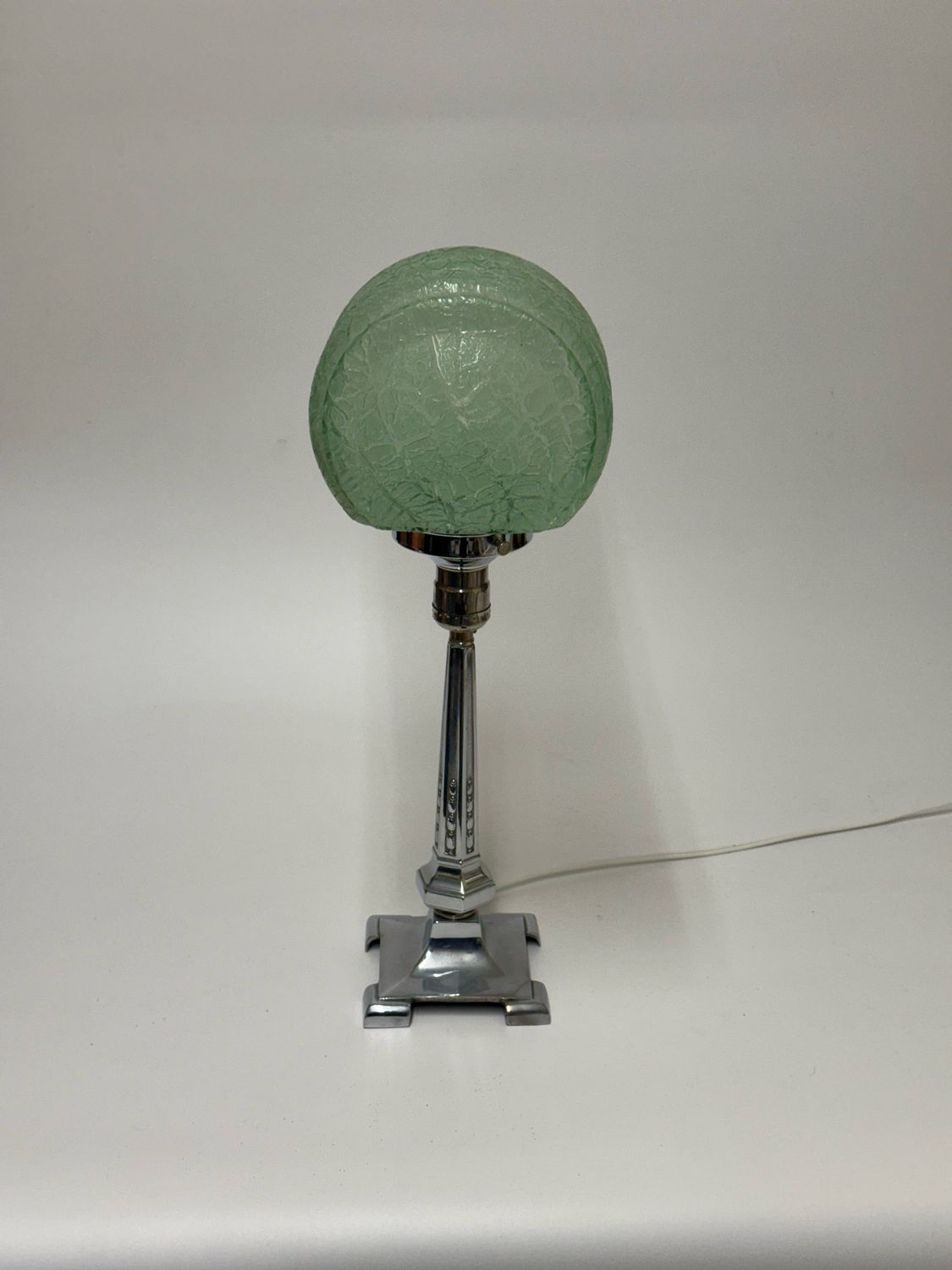 Art Deco Style Glass Shade Lamp