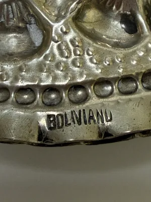 Bolivano Brazil Footed Metal Bowls-Pair