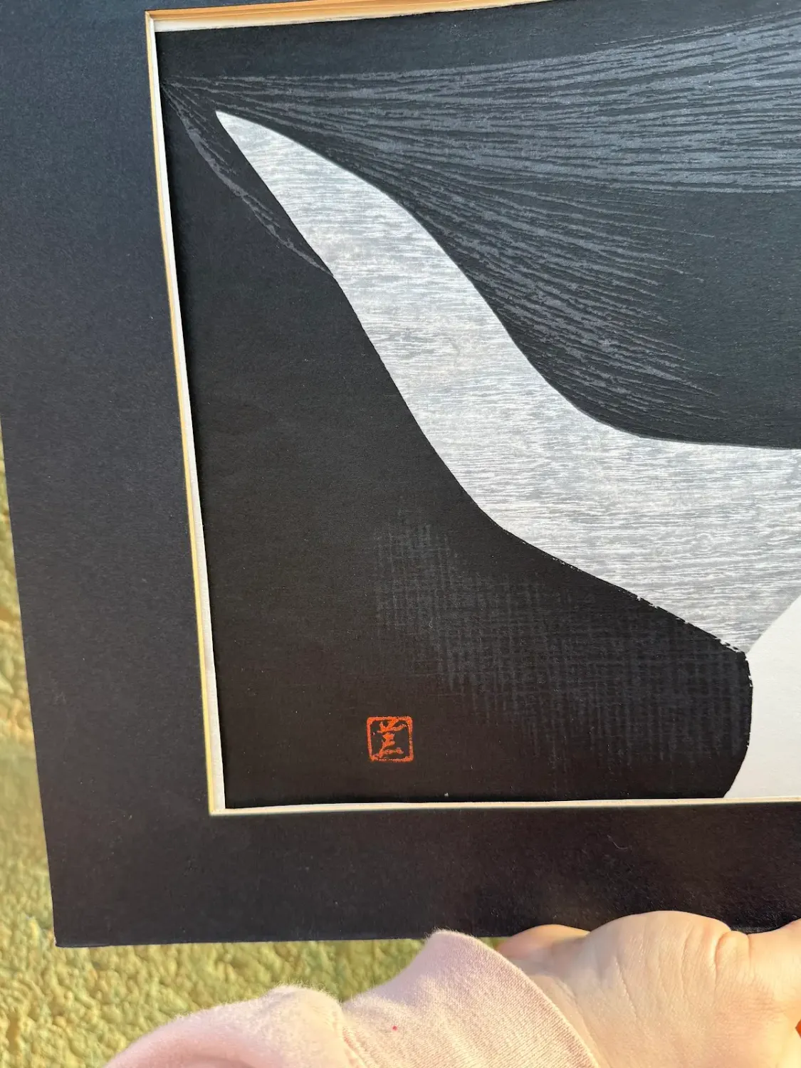 Mid Century Kaoru Kawano Woodblock Print 