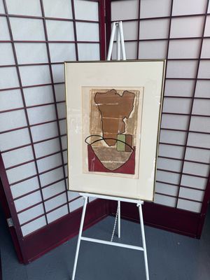 Judith Beale Woodcut Print in Frame