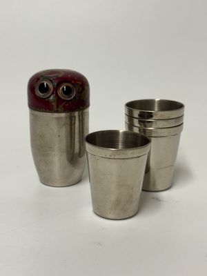 Owl German Travel Shotglasses Case
