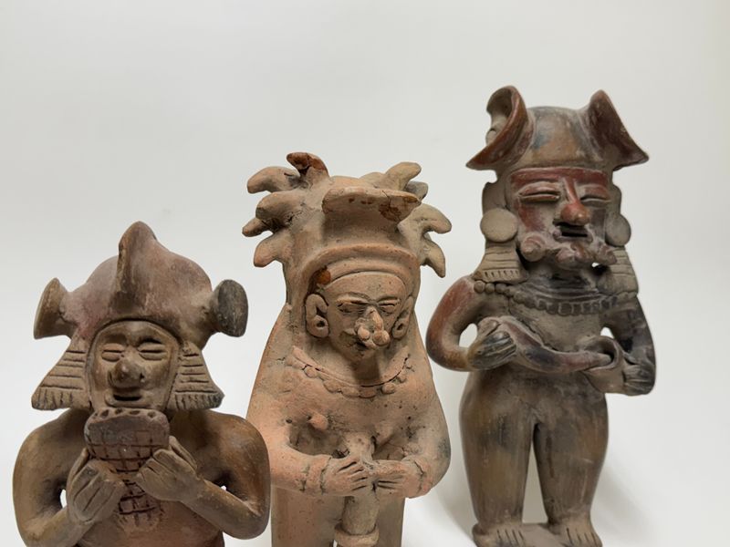 Latin American Pottery Figures, Trio