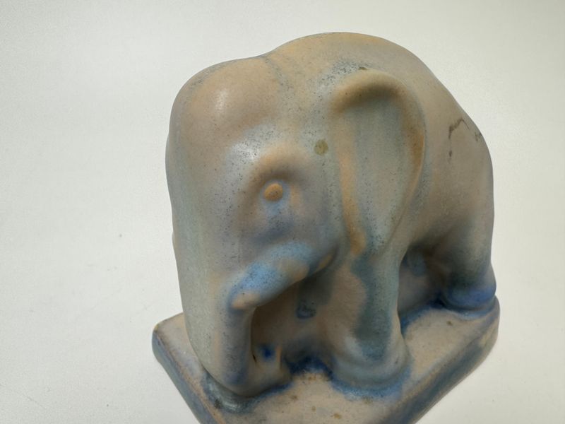 Denby Art Deco Ceramic Elephant Bookends