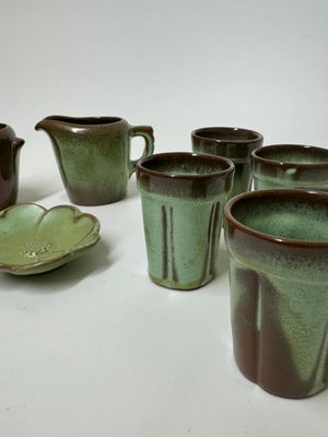 Frankoma Pottery Small Serving Pieces, set of 8