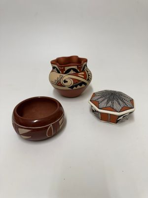 Southwest Pottery Trio of Vessels