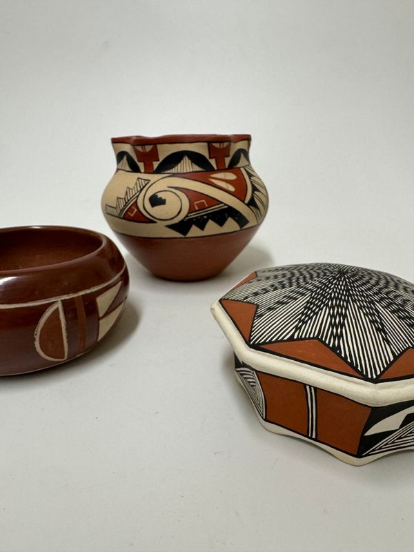 Southwest Pottery Trio of Vessels