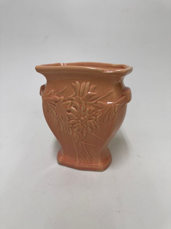 McCoy Pottery California Pink Floral Vase
