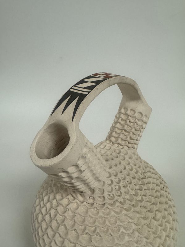 Acoma Pottery New Mexico Wedding Vase by Jackie Shutiva