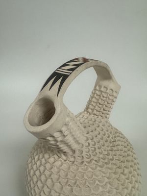 Acoma Pottery New Mexico Wedding Vase by Jackie Shutiva