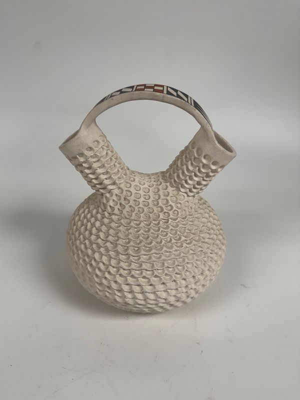 Acoma Pottery New Mexico Wedding Vase by Jackie Shutiva