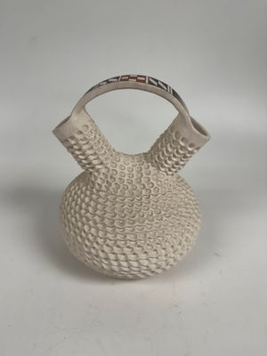 Acoma Pottery New Mexico Wedding Vase by Jackie Shutiva