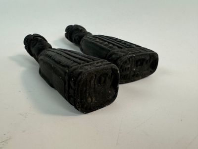 Pair of Ethiopian Aksum Stone Royalty Stamp Figures