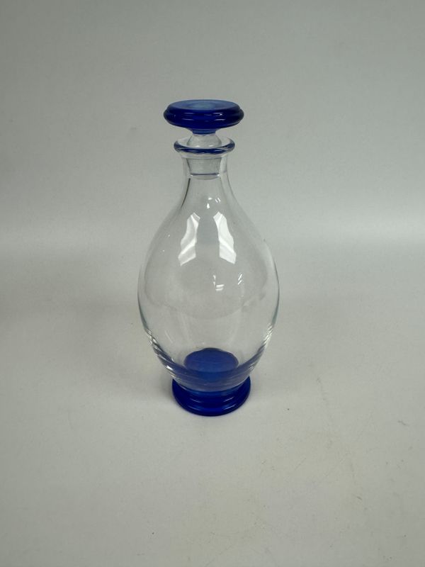 Tiffany &amp; Co Cobalt Glass Decanter
