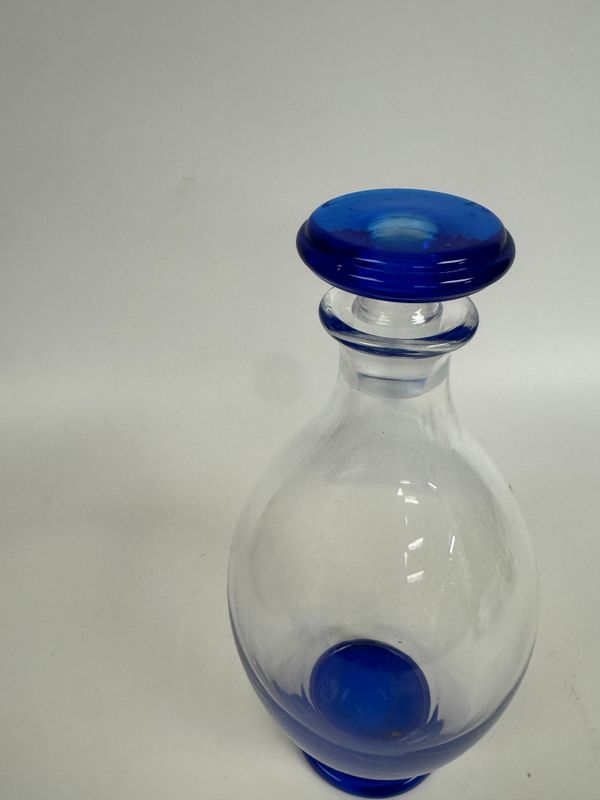Tiffany &amp; Co Cobalt Glass Decanter