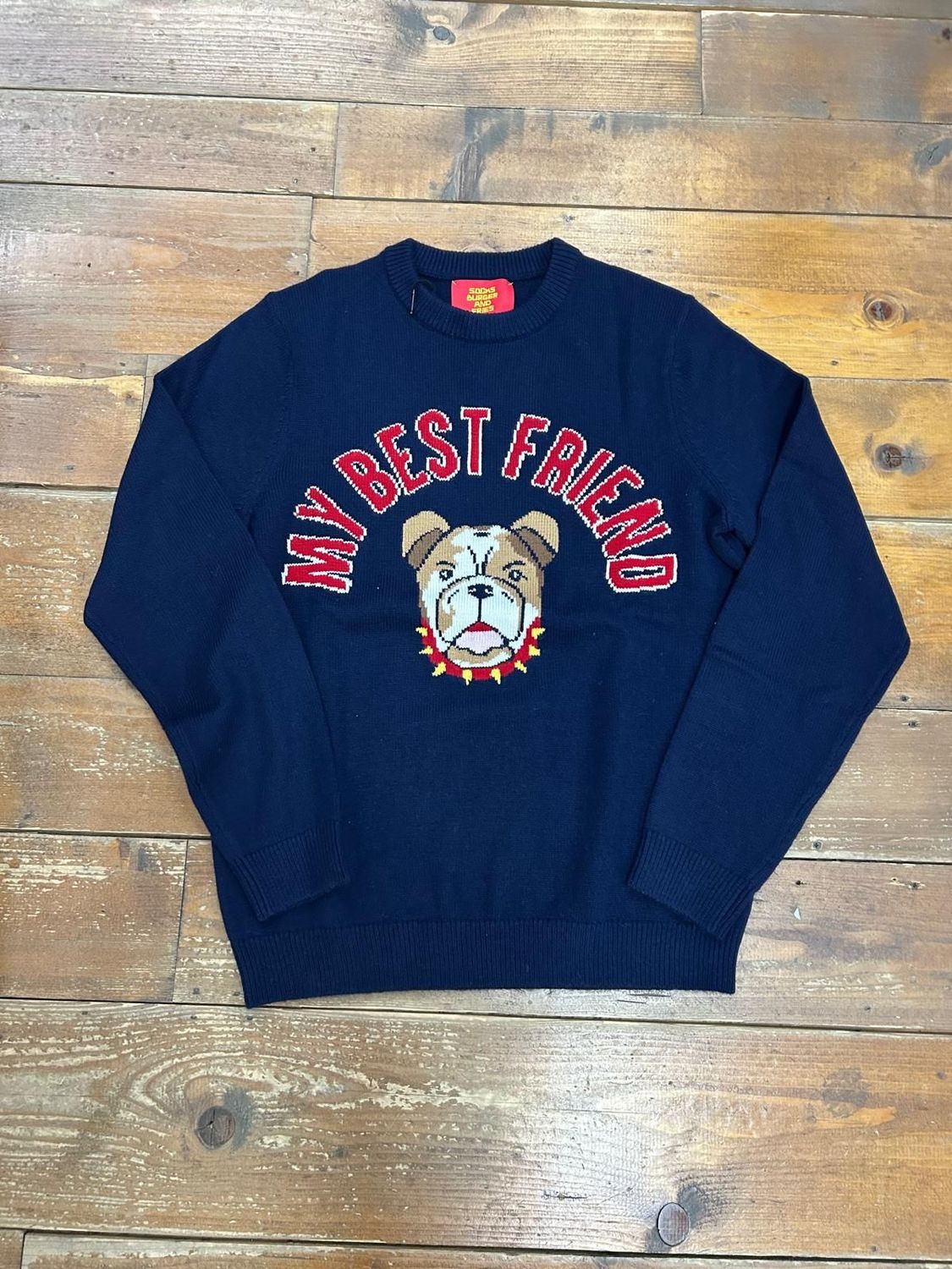 MAGLIA SOCKS BURGER AND FRIES - BLUE NAVY