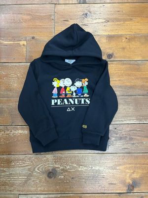 FELPA SUN 68 PEANUTS SNOOPY - NERO