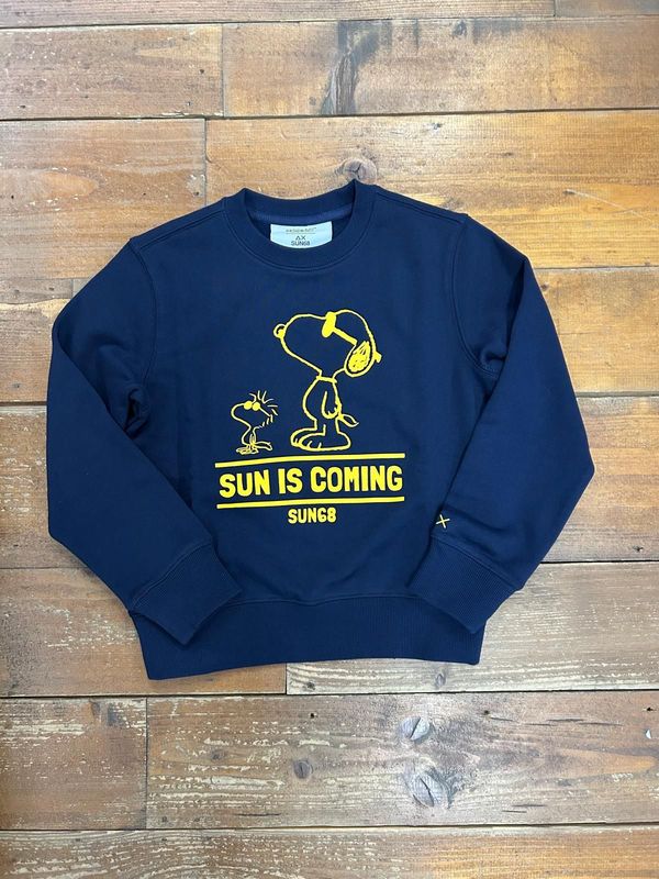 FELPA SUN 68 PEANUTS SNOOPY - NAVY BLUE FELPA SUN 68 PEANUTS SNOOPY - NAVY BLUE