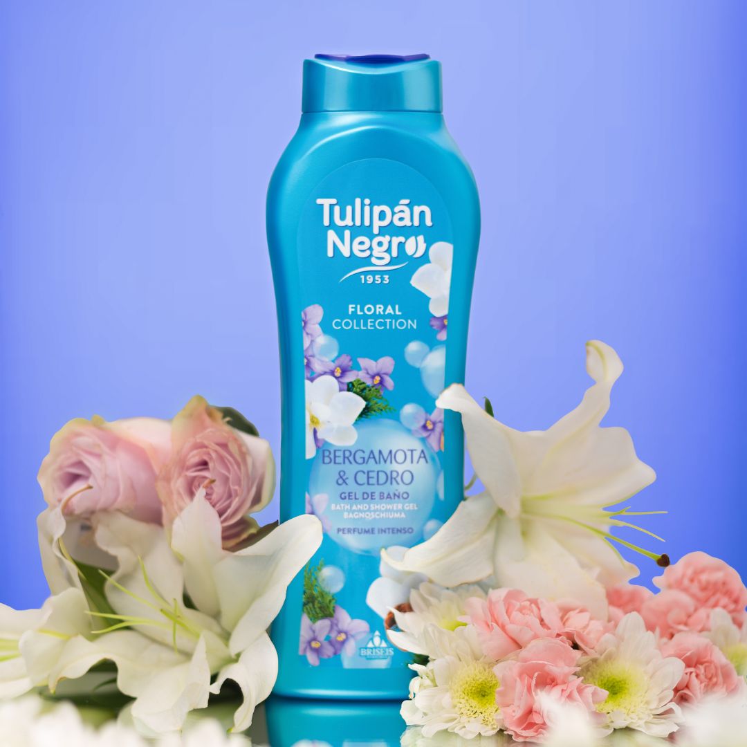 GEL DE BAÑO TULIPÁN NEGRO BERGAMOTA &amp; CEDRO 650 ML