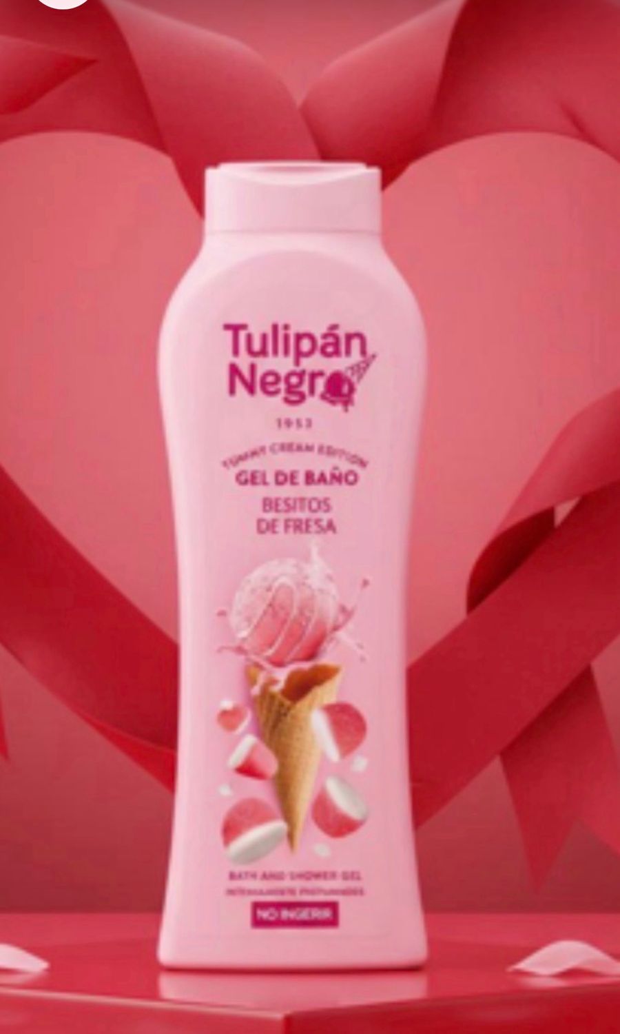 GEL DE BAÑO TULIPÁN NEGRO - BESITOS DE FRESA 650 ML
