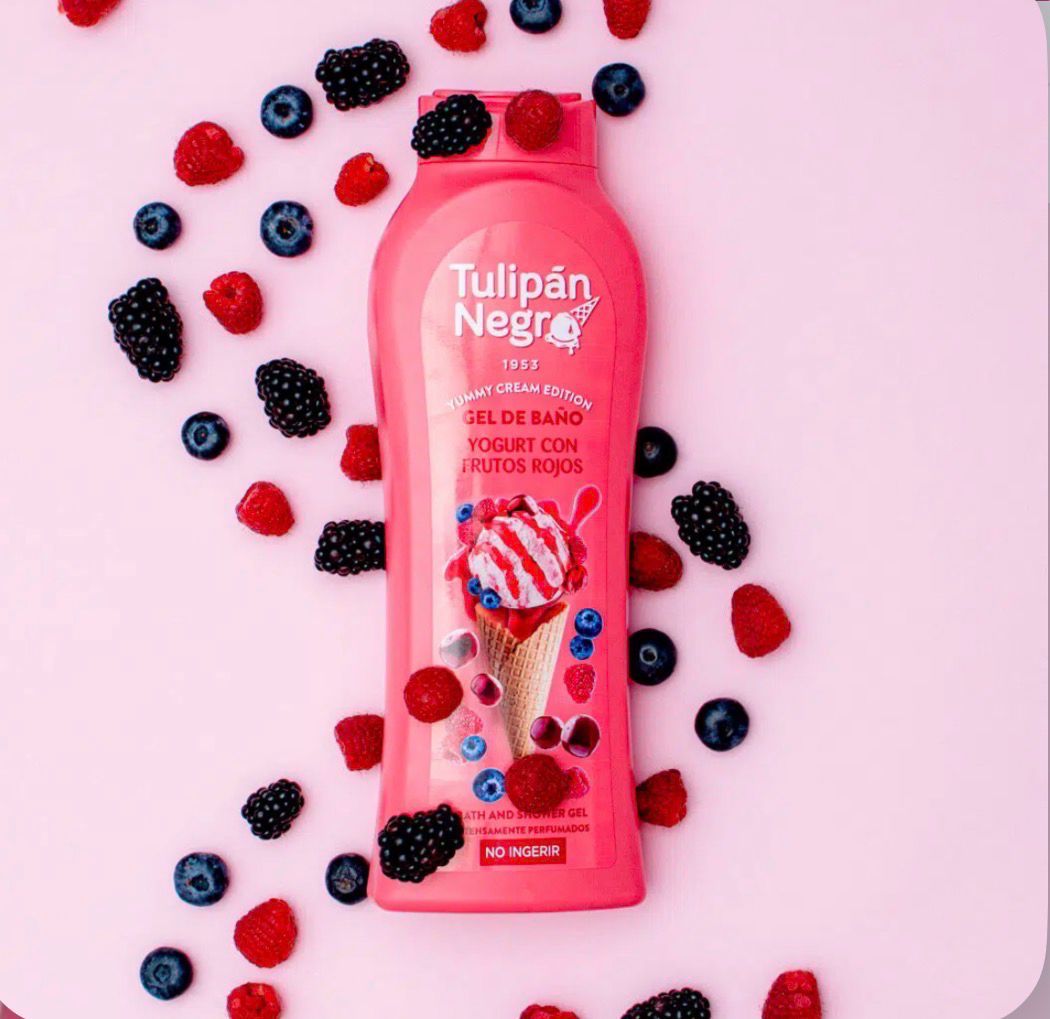 GEL DE BAÑO TULIPÁN NEGRO - YOGURT CON FRUTOS ROJOS 650 ML