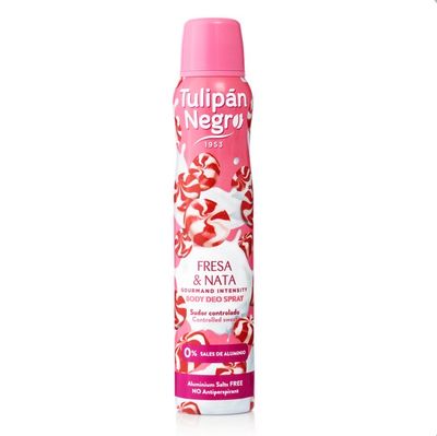 Desodorante Tulipán Negro Fresa y Nata Deo Spray 200 ml