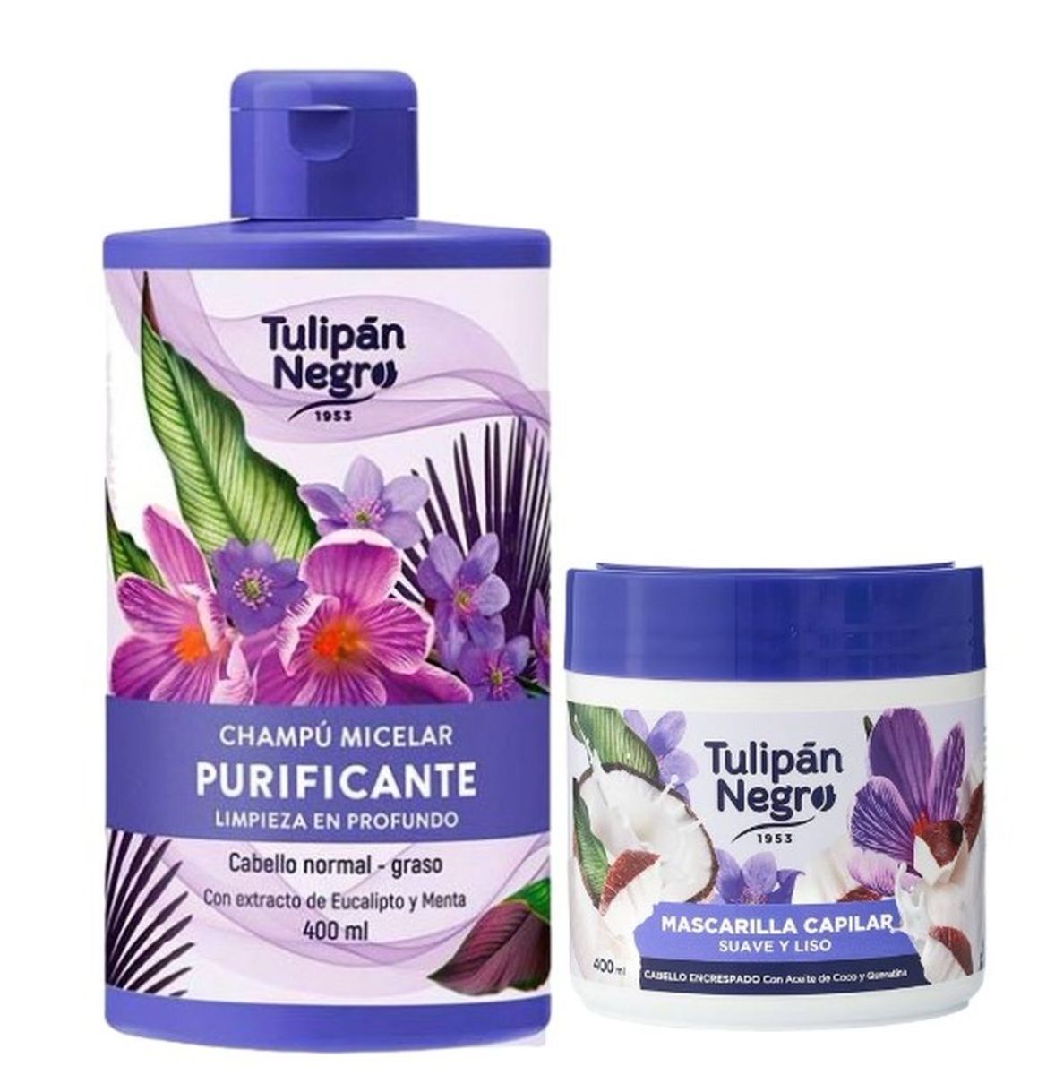 Pack Champú+Mascarilla Purificante Tulipán Negro