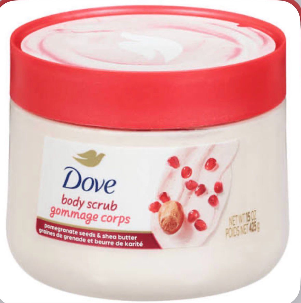 Dove body scrub pomegranate seed &amp; shea butter