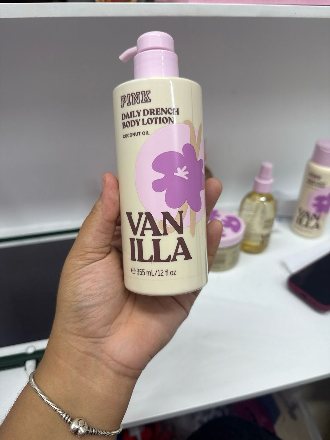 Pink , body Lotion Vanilla