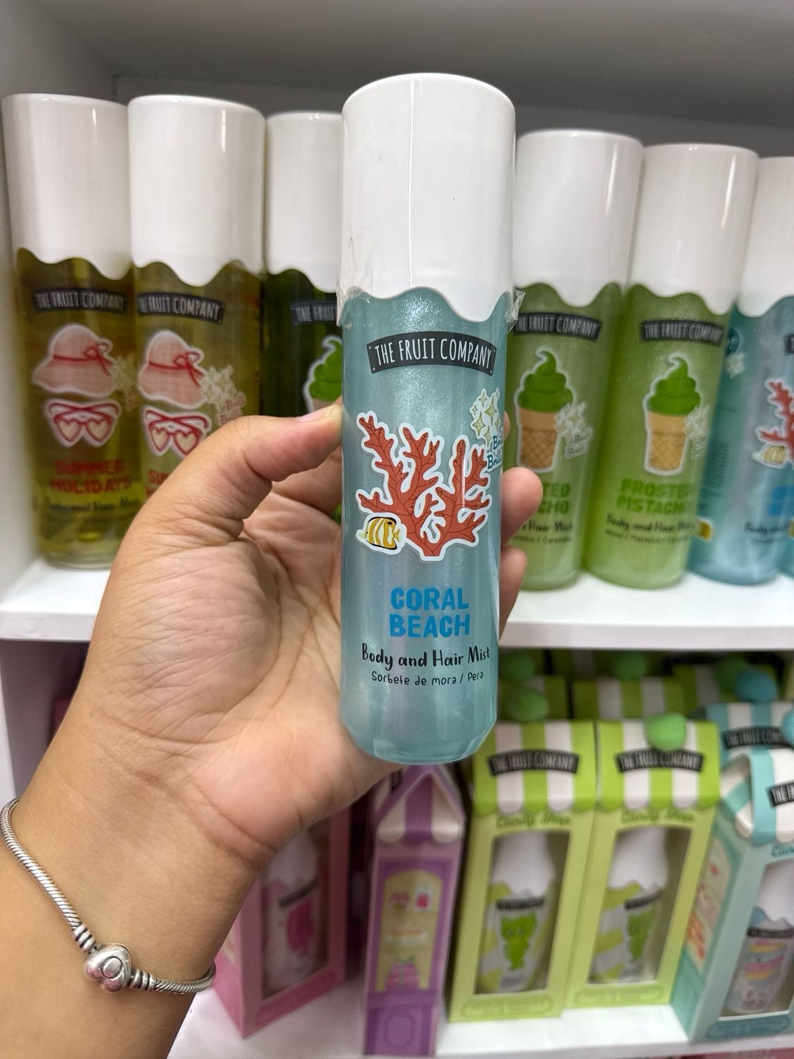 The Fruit Company, body and Hair mist coral beach