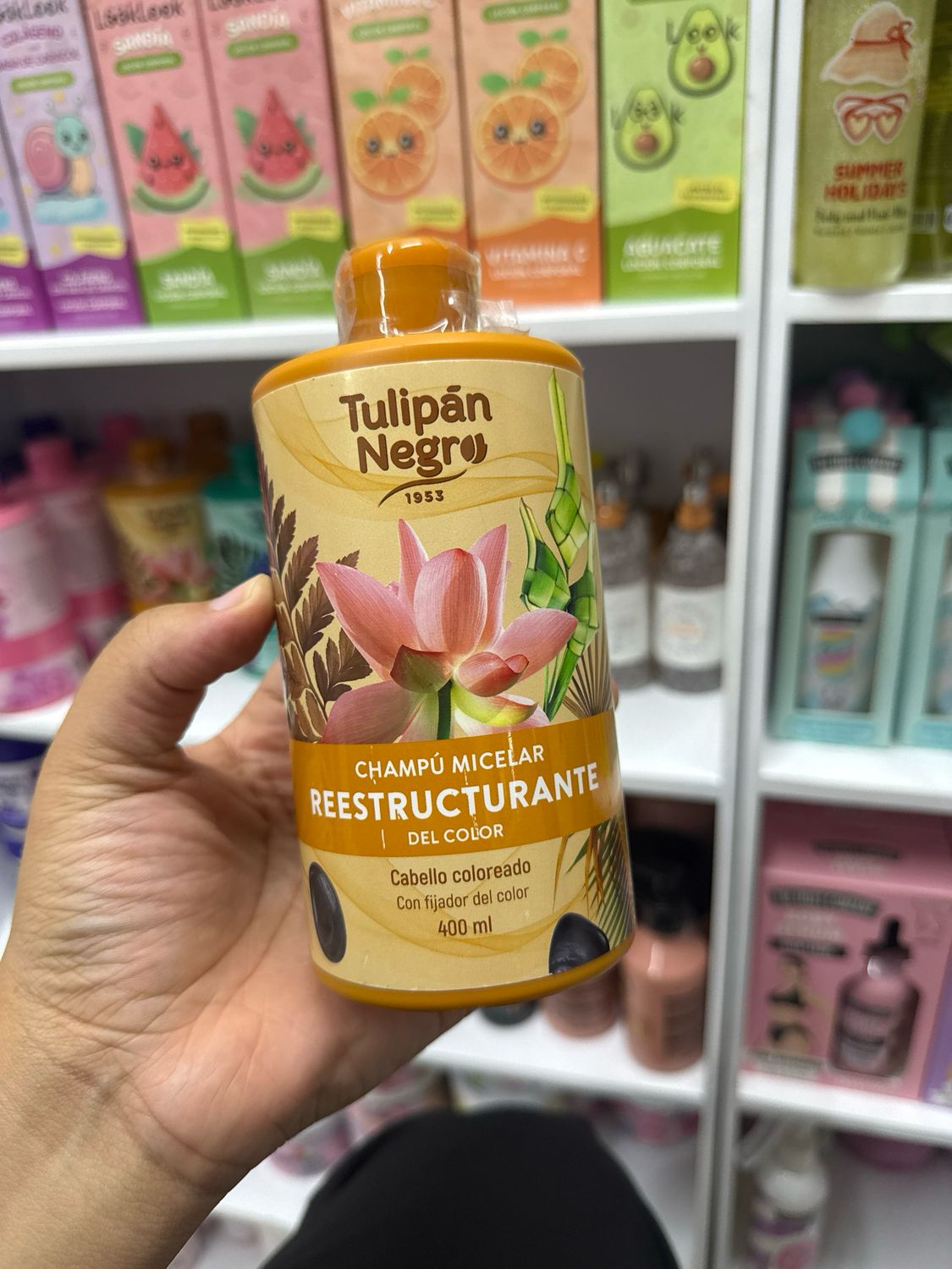 Tulipán negro , champú reestructurante de color