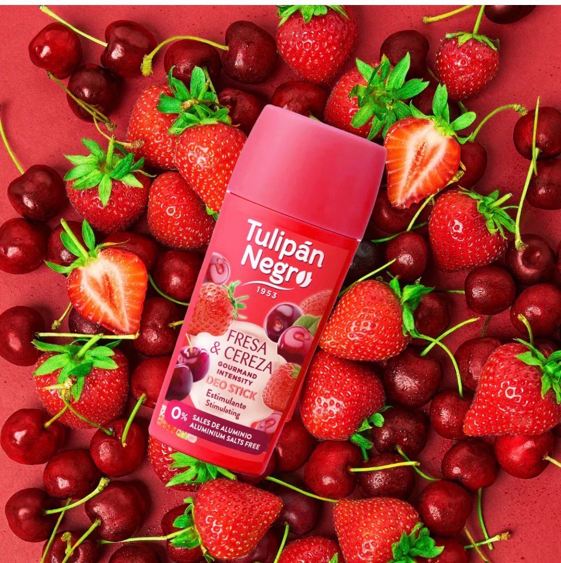 Desodorante Tulipán Negro Deo Stick Fresa y Cereza 60 ml
