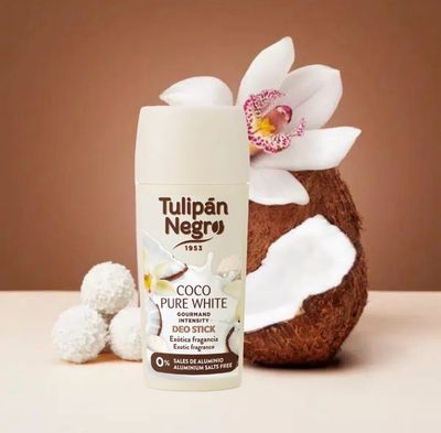 Desodorante Tulipan Negro Deo Stick Coco Pure White 60 ml