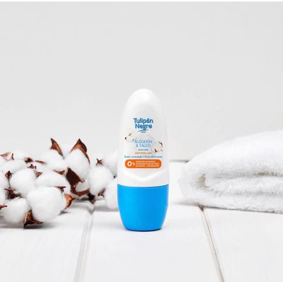 Desodorante Tulipán Negro Deo Roll on Algodón y Talco 50 ml
