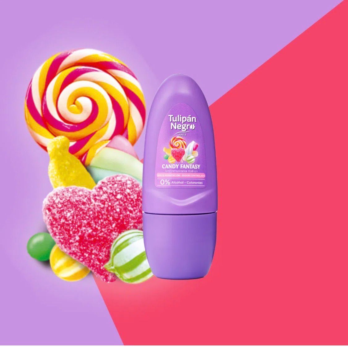 Desodorante Roll-on Candy Fantasy 50 ml