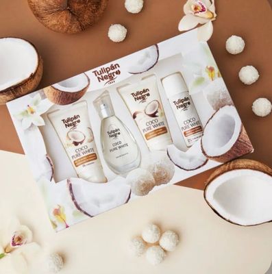 TULIPAN NEGRO SET 4 PIEZAS - COCO PURÉ WHITE