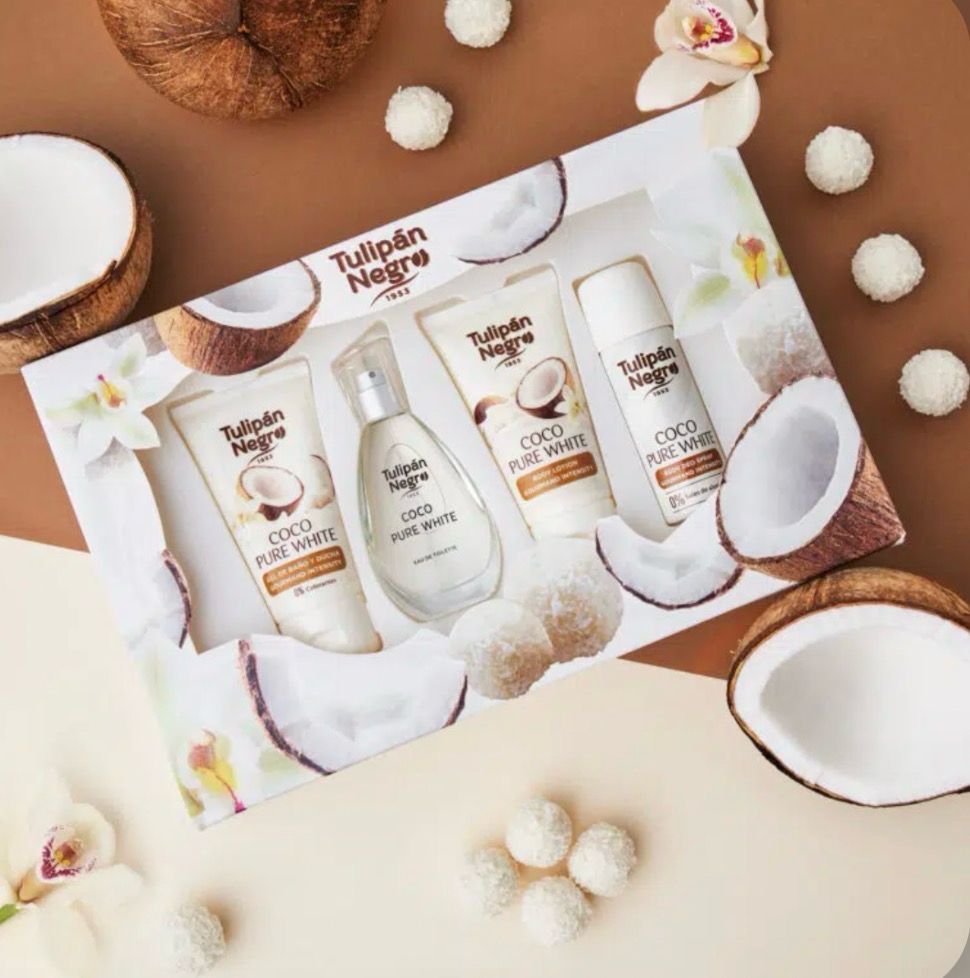TULIPAN NEGRO SET 4 PIEZAS - COCO PURÉ WHITE