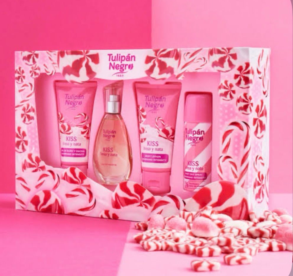 Tulipán Negro set de 4 - Kiss fresa y nata